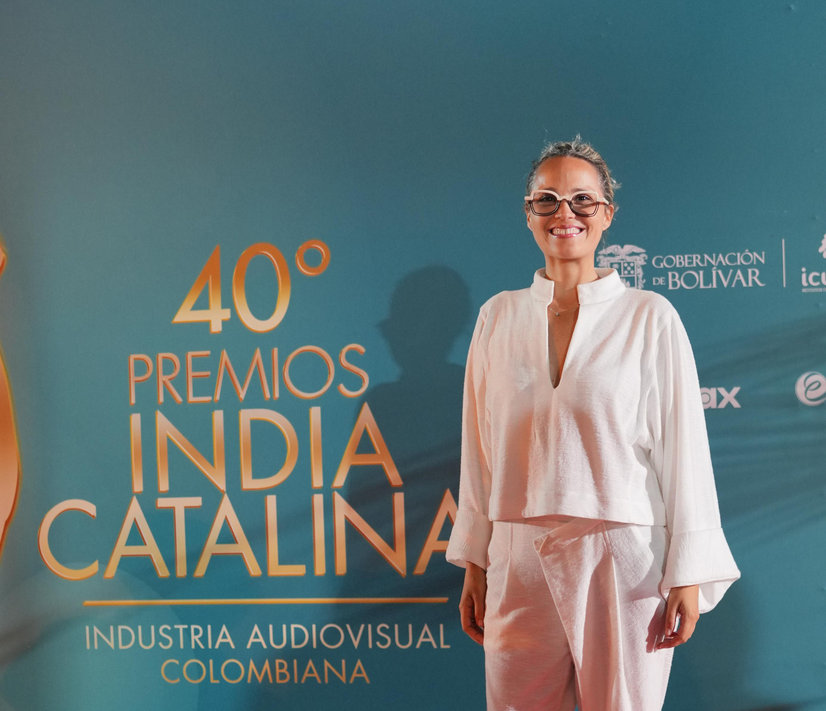 Lina Rodríguez visitando su antigua casa. Fue por más de diez años la directora del Festival de cine de Cartagena.