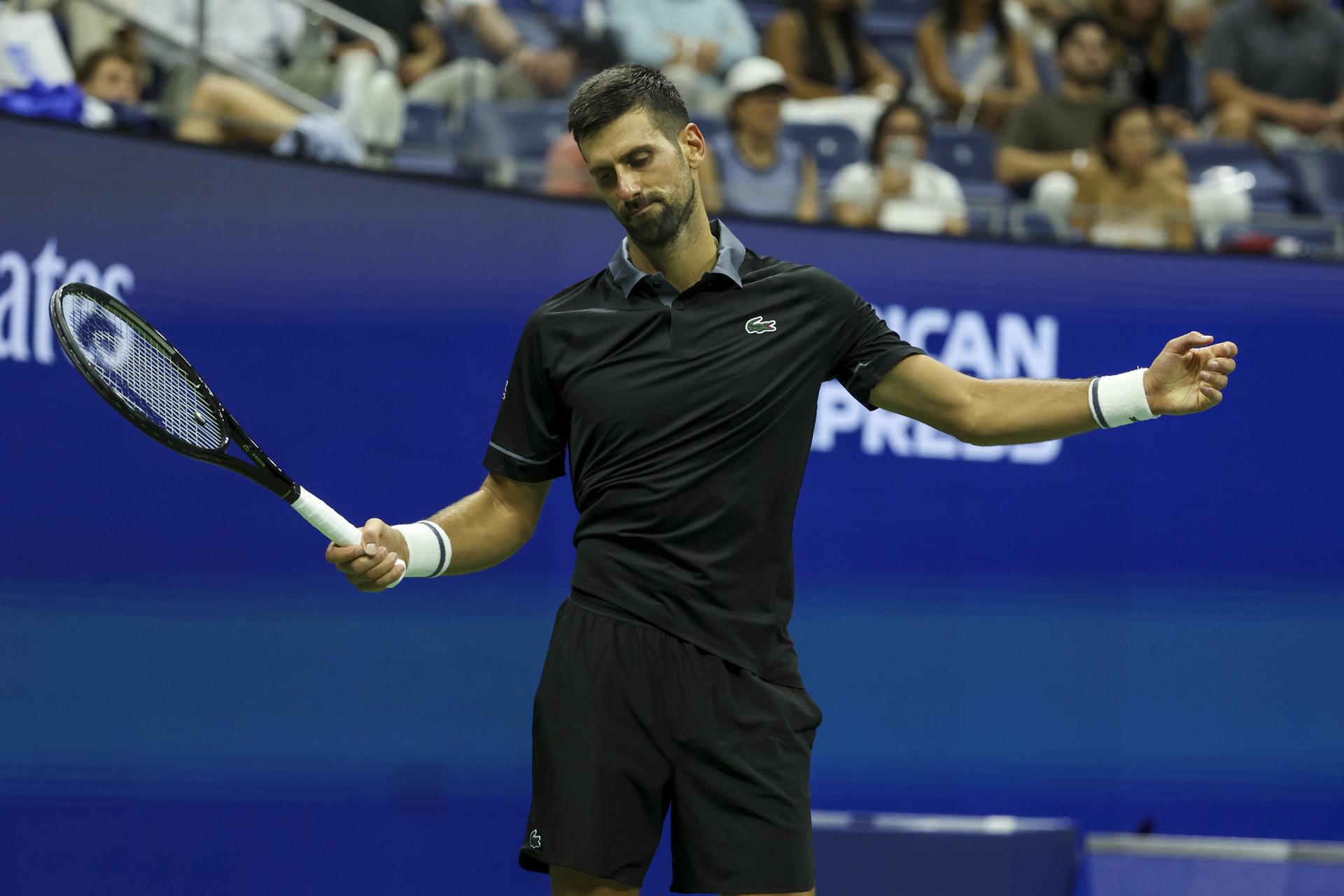Novak Djokovic, eliminado en su primera noche del US Open 2026