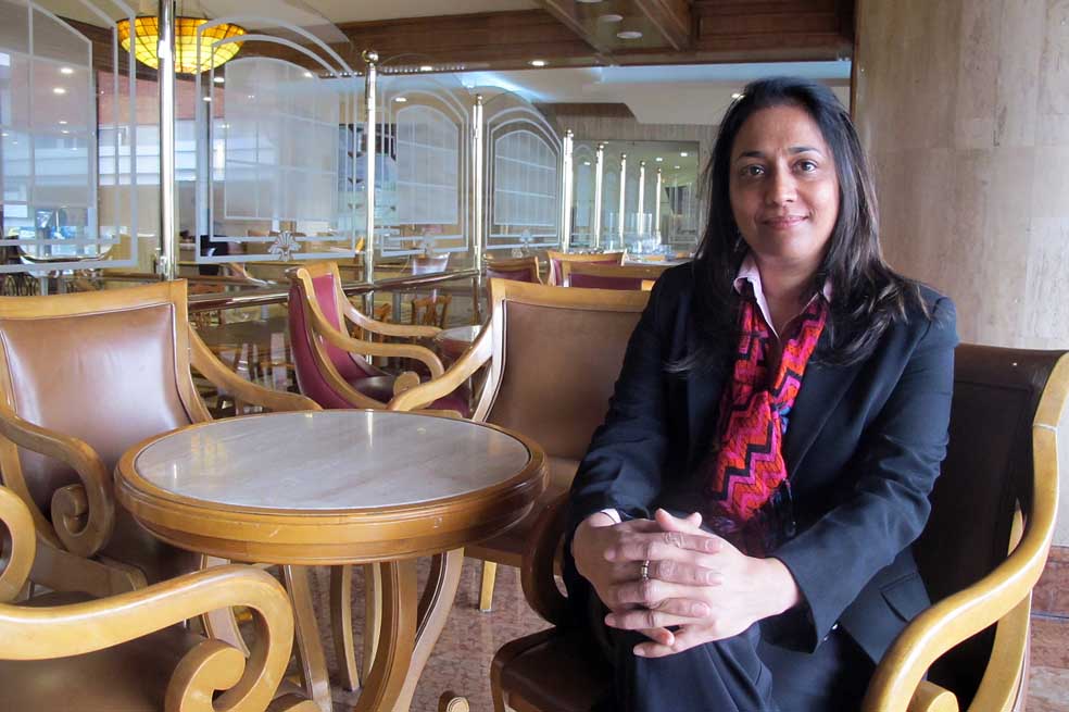 Nirmala Sankaran, cofundadora de Heymath, estuvo en Bogotá la semana pasada entrenando a profesores de Colsubsidio.