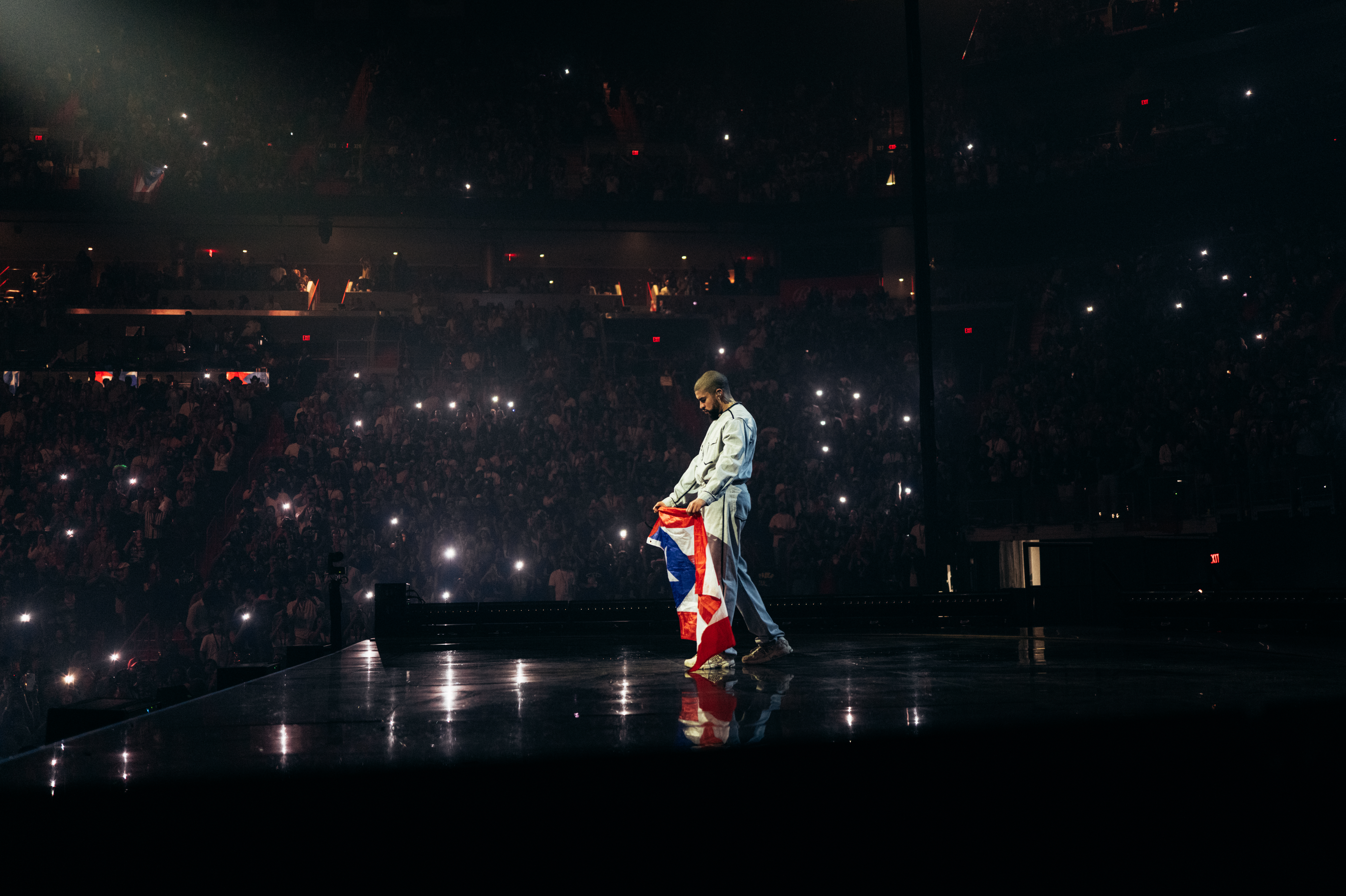 Bad Bunny durante su gira "Most Wanted" en Estados Unidos durante este 2024.