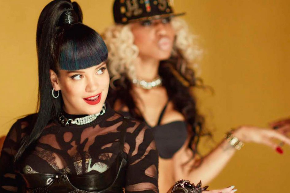 Imagen del video de "Hard out here" de Lily Allen.