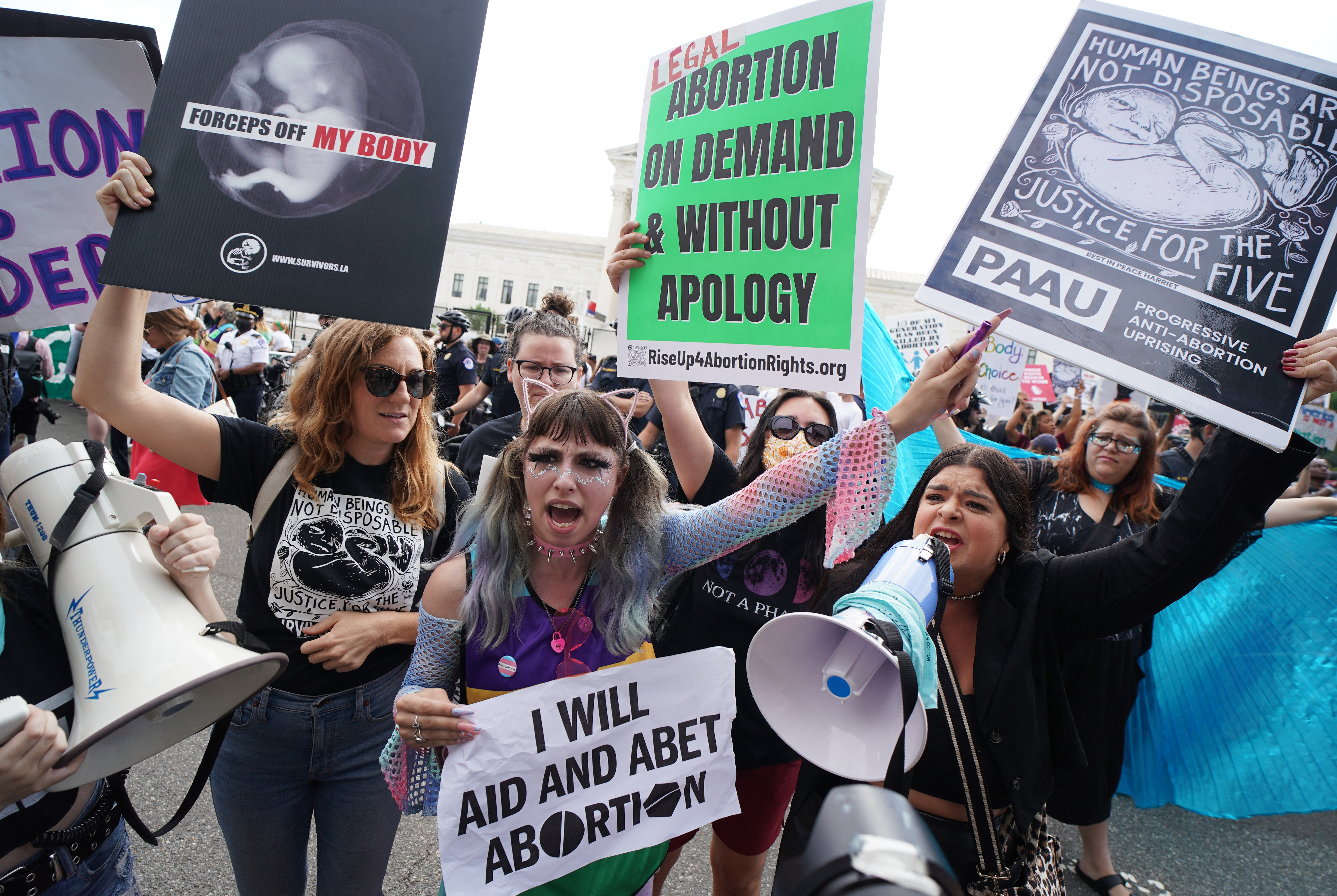 Protestas en EE. UU. por el aborto: “Adiós a los derechos reproductivos”