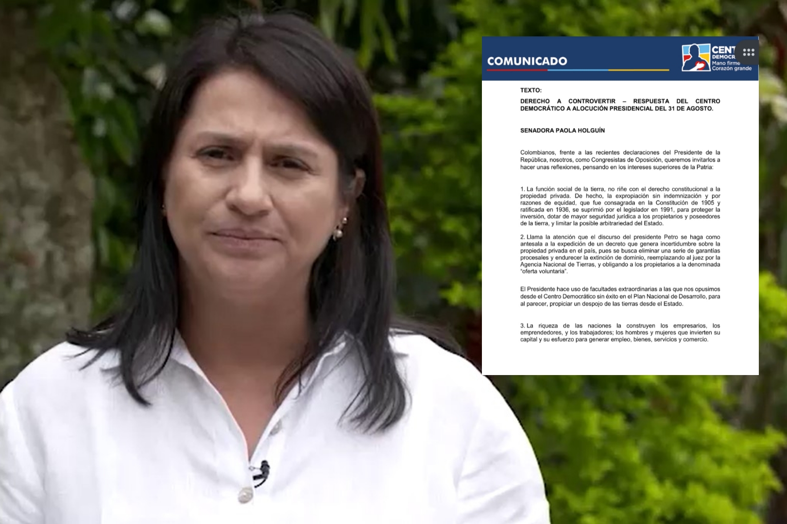 El decálogo del Centro Democrático: responden a señalamientos de Petro a Argos