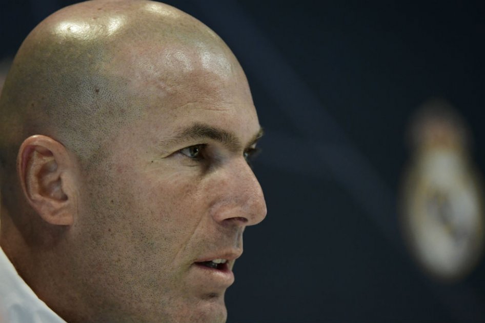 Zinedine Zidane, entrenador del Real Madrid. Foto: AFP