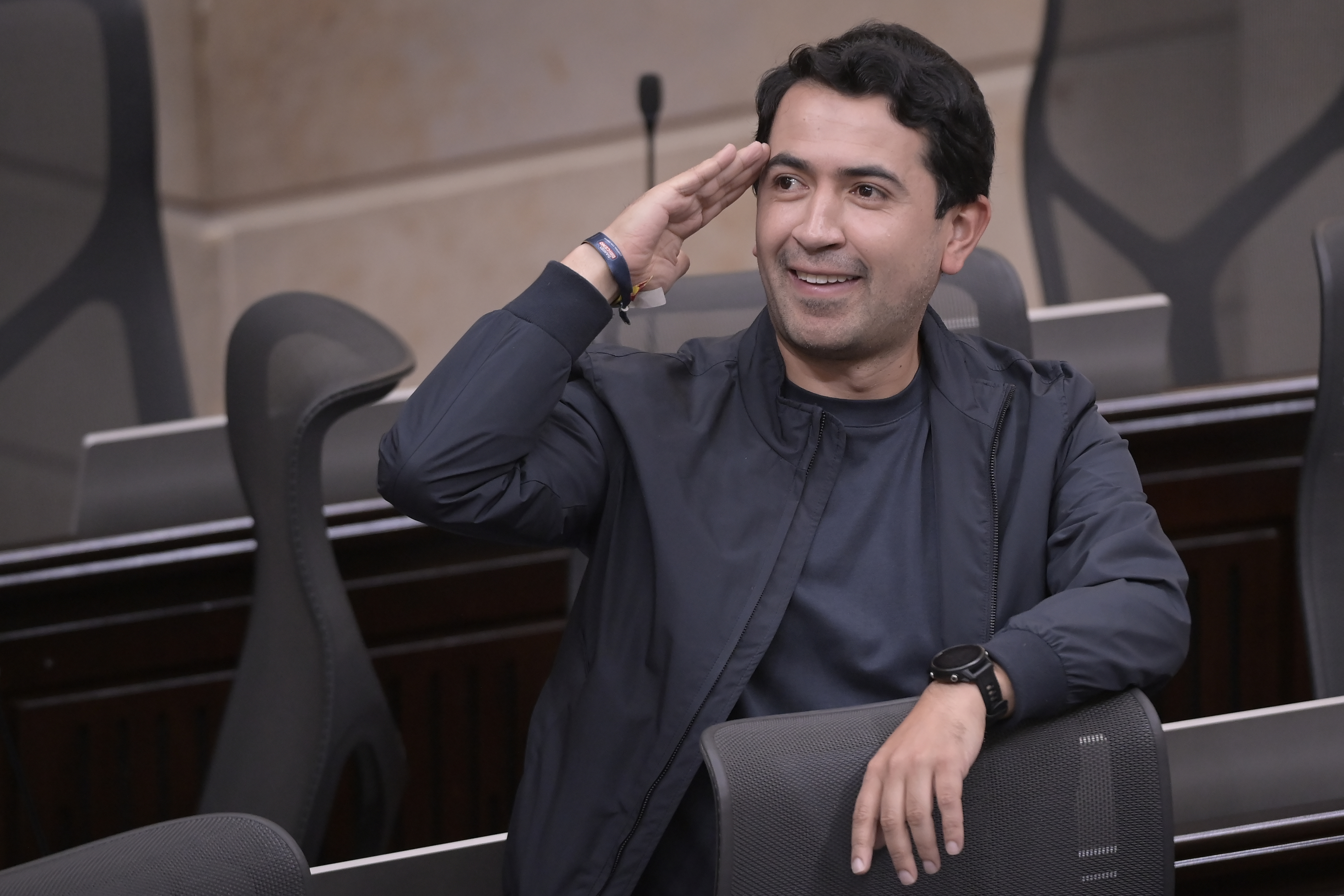 Congresista durante la plenaria de la Cámara de Representantes