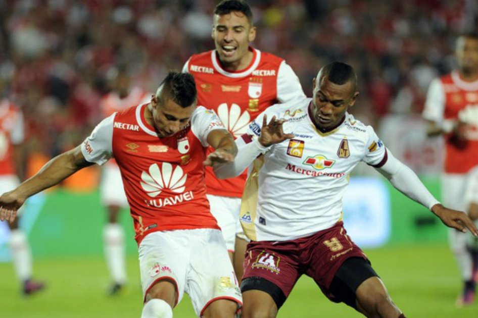 Angelo Rodríguez, delantero del Deportes Tolima. Foto: AFP