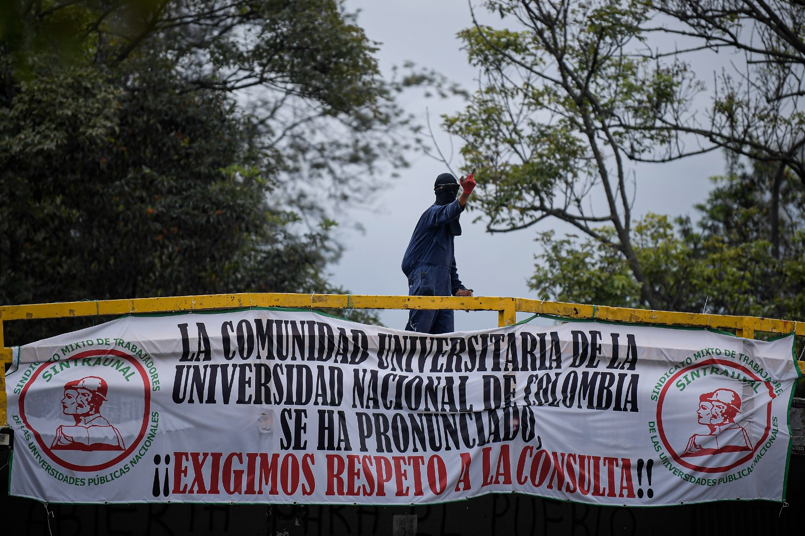 En fotos: así se vivieron las manifestaciones del 16 de mayo en la U. Nacional