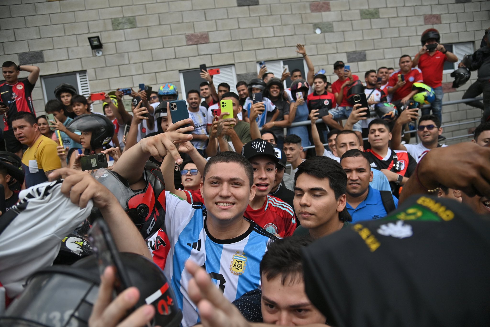 Hinchas del River Plate en Cucuta