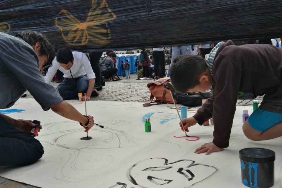 Así se vive la fiesta de la paz en Bogotá