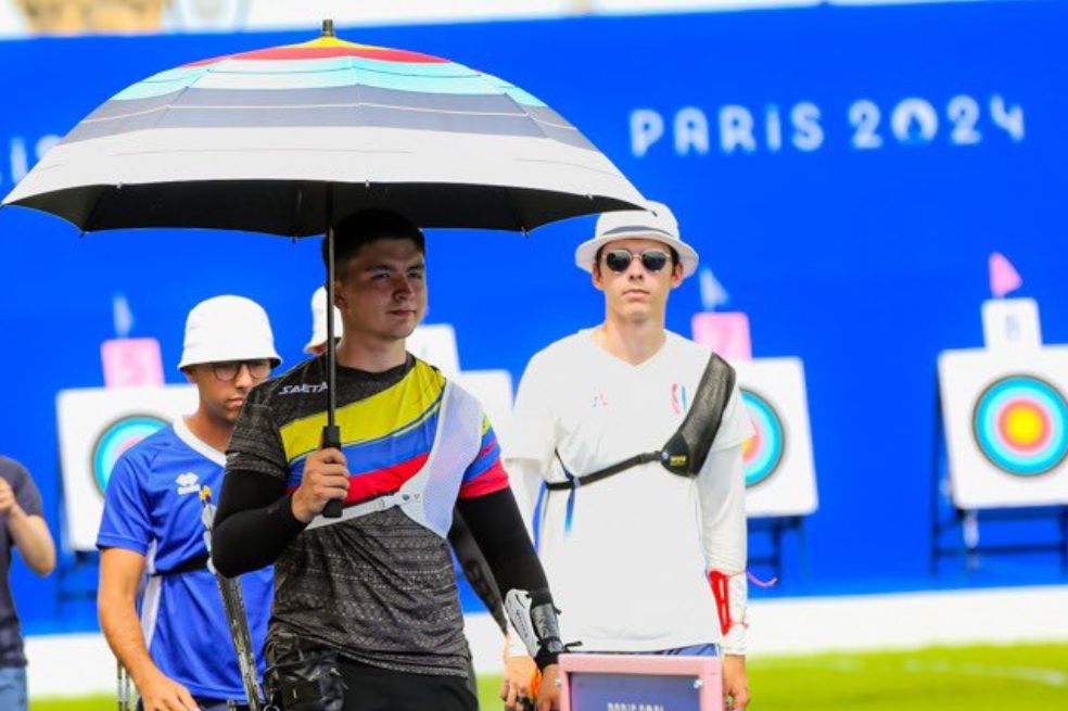 Andrés Hernández fue eliminado en la primera ronda del tiro con arco individual