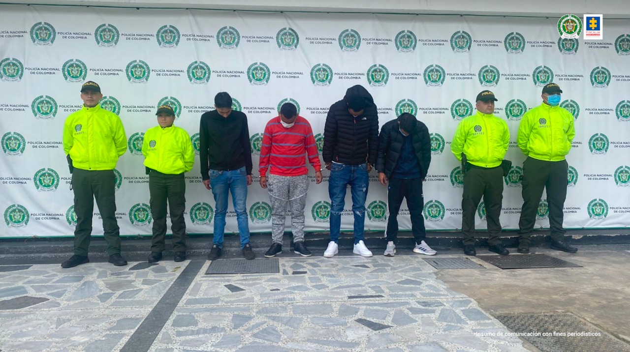 A la cárcel integrantes de ‘Las Hienas’, banda que hurtaba vehículos en Bogotá