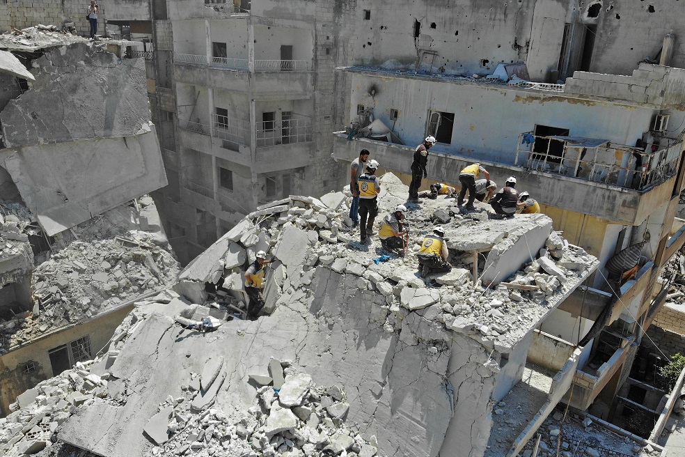Los ataques suceden a diario en la provincia Siria de Idlib y atentan engran parte contrala población civil. Foto: AFP
