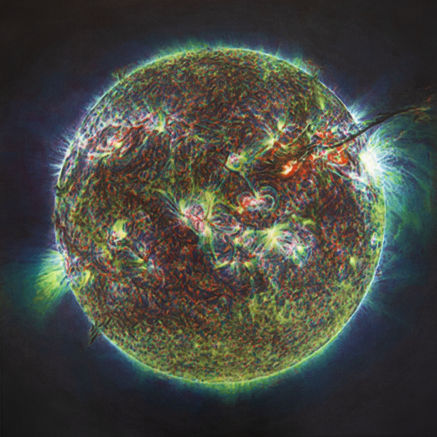 Arte, color y tecnología en “La caliente y nublada atmósfera de un silencioso sol”