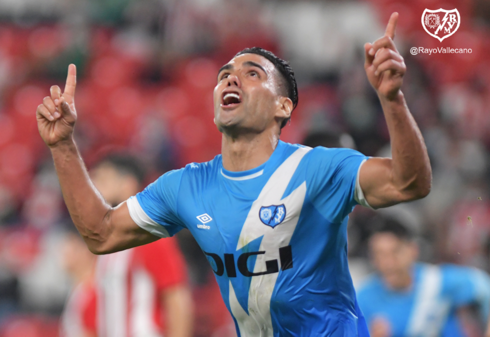 Golazo: Falcao le dio el triunfo agónico al Rayo Vallecano ante el Athletic