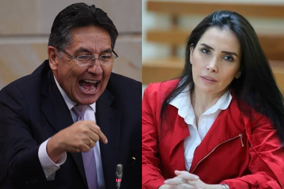 Néstor Humberto Martínez negó haber beneficiado a la casa Char en el proceso contra Merlano.  / Archivo El Espectador y EFE