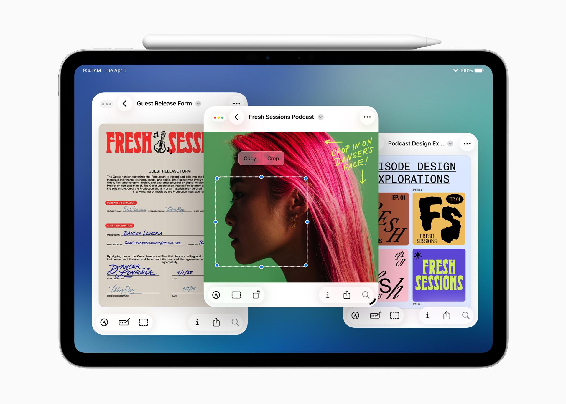 CUPERTINO (United States), 09/06/2025.- An undated handout photo provided by Apple In. on 09 June 2025 shows Apple's iPadOS 26, which introduces a new windowing system with new features that help users control, organize, and switch between apps. The 2025 Apple Worldwide Developers Conference (WWDC) kicked off on the campus of Apple Park in Cupertino, California, USA, on 09 June 2025. EFE/EPA/APPLE INC. / HANDOUT HANDOUT EDITORIAL USE ONLY/NO SALES
