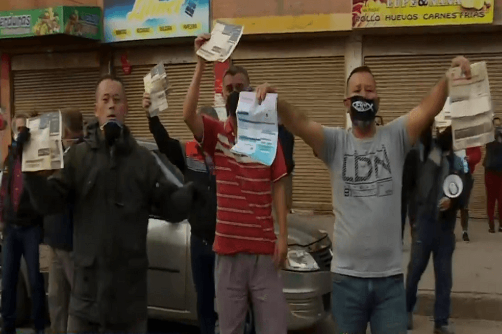 Protestas en Soacha por alza en las facturas de cobro de servicios públicos