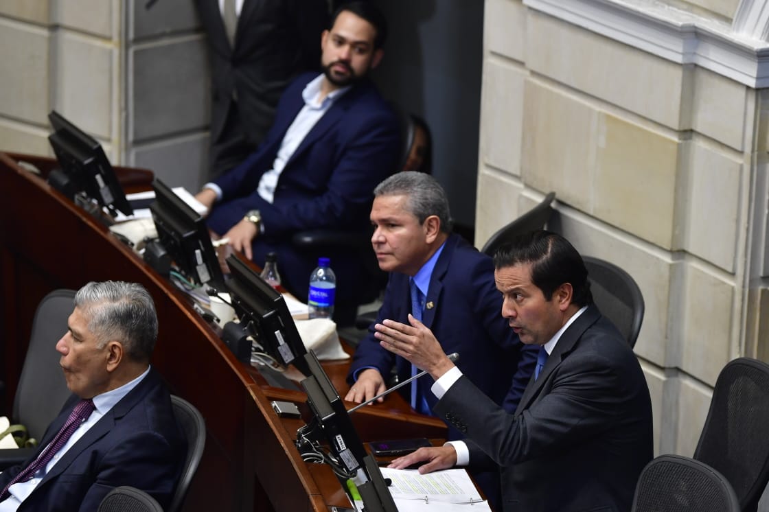 David Luna y Jose Luis Pérez, de Cambio Radical.