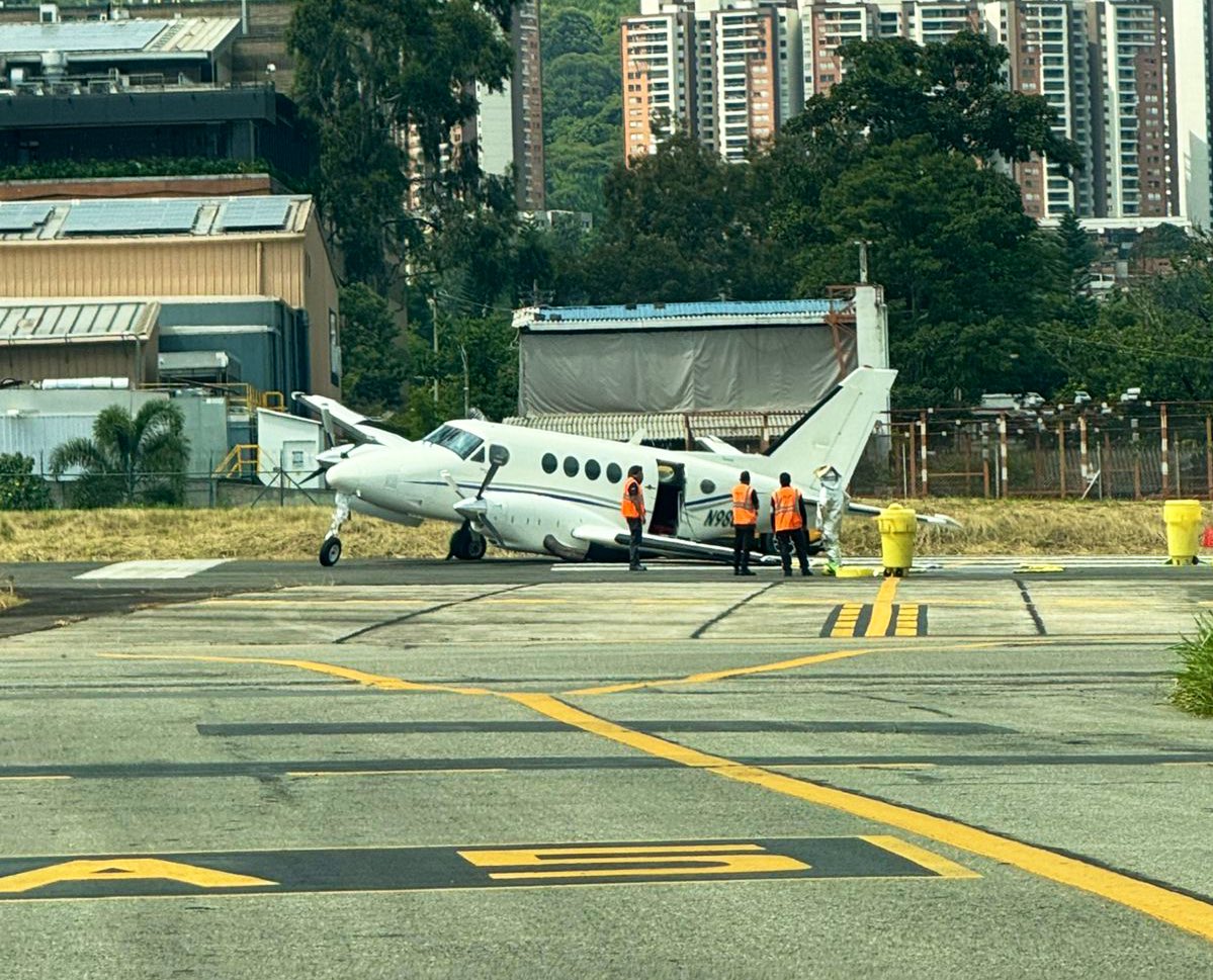 Suspenden operaciones en el aeropuerto Olaya Herrera de Medellín por emergencia