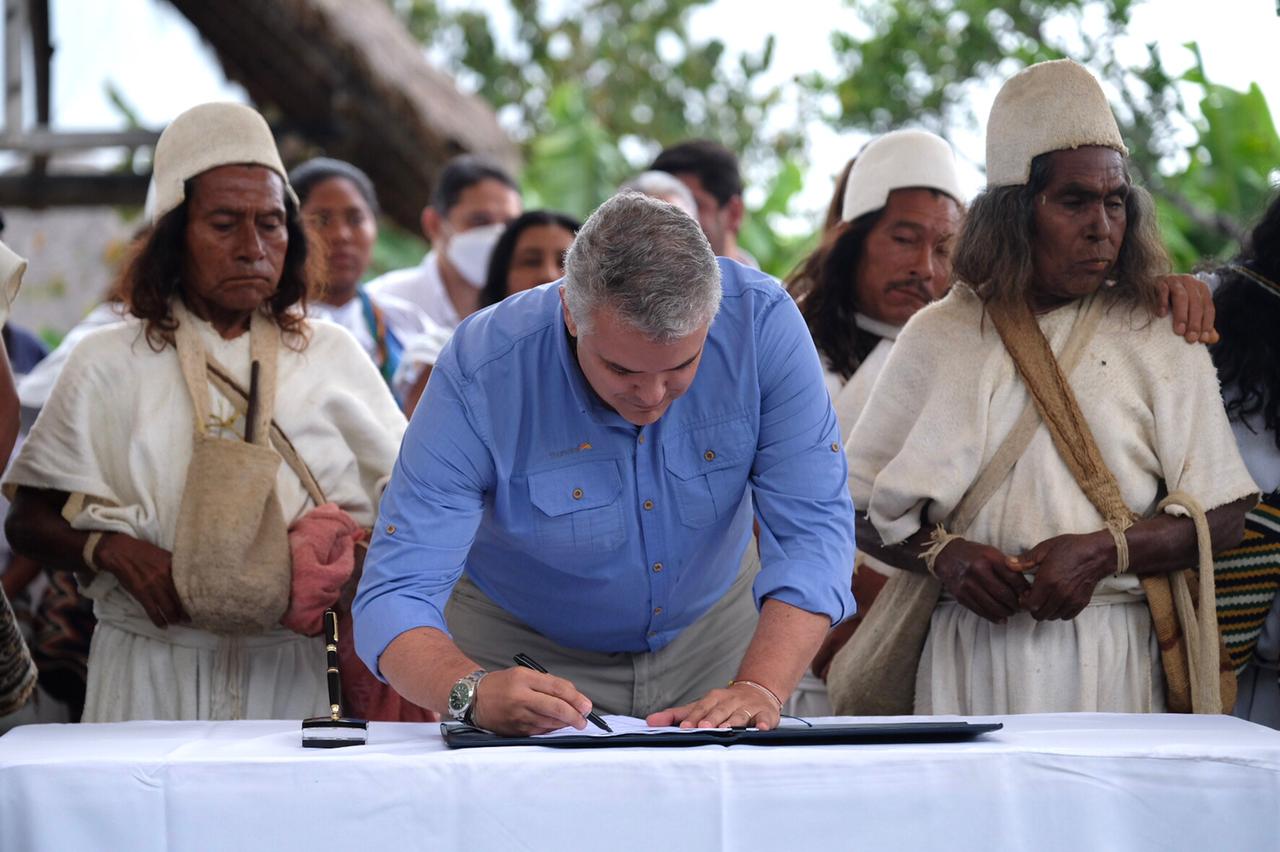 Presidente Duque sancionó Ley de Acción Climática desde la Sierra Nevada