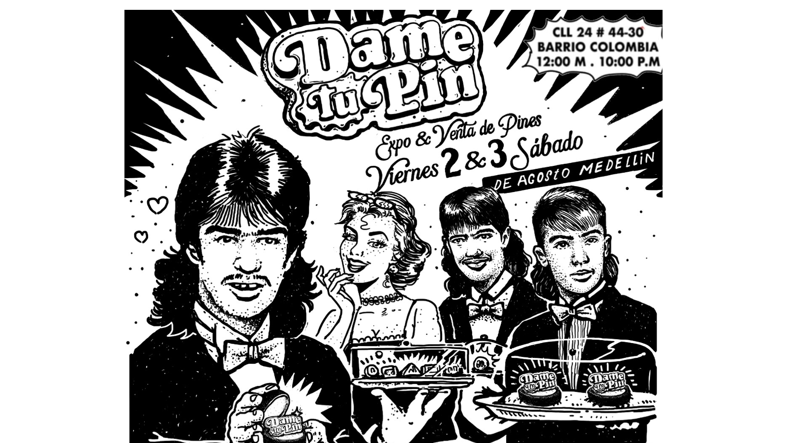 “Dame tu pin”, la primera exposición de pines en Medellín en Feria de Flores