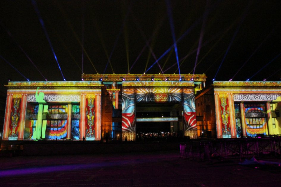 Arranca la fiesta de Luces Lyon en la Plaza de Bolívar