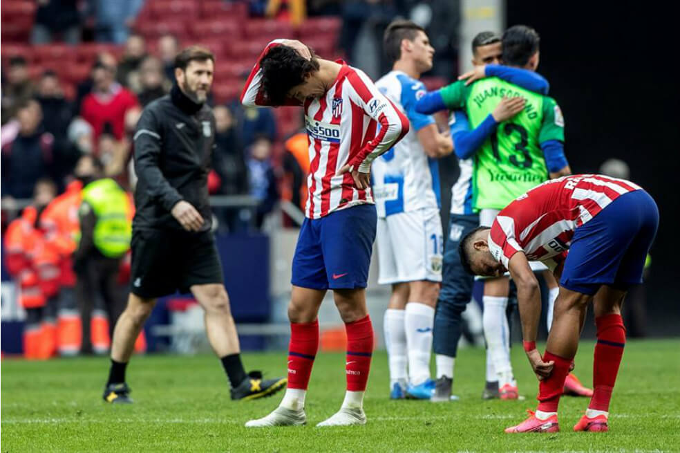 Atlético de Madrid empata con Leganés y se aleja del liderato