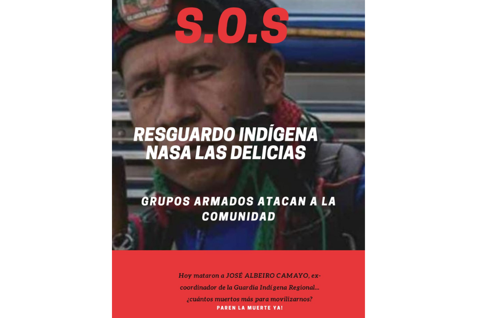 Asesinan a Albeiro Camayo, ex coordinador de la guardia indígena en el Cauca