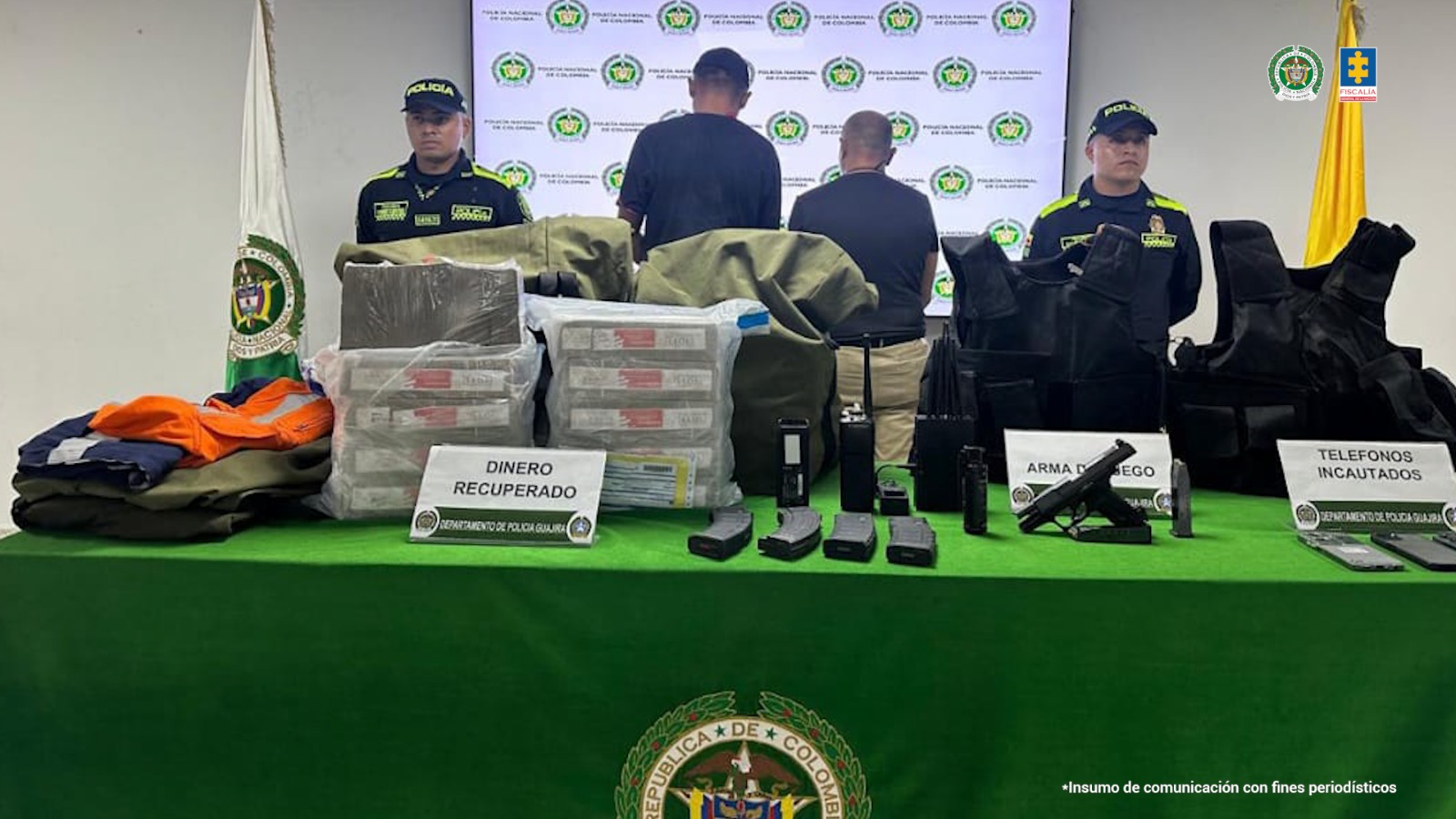 Imputan cargos a los presuntos ladrones del carro de valores en Riohacha