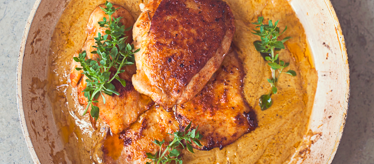 Pollo en salsa de mostaza: una receta para chuparte los dedos