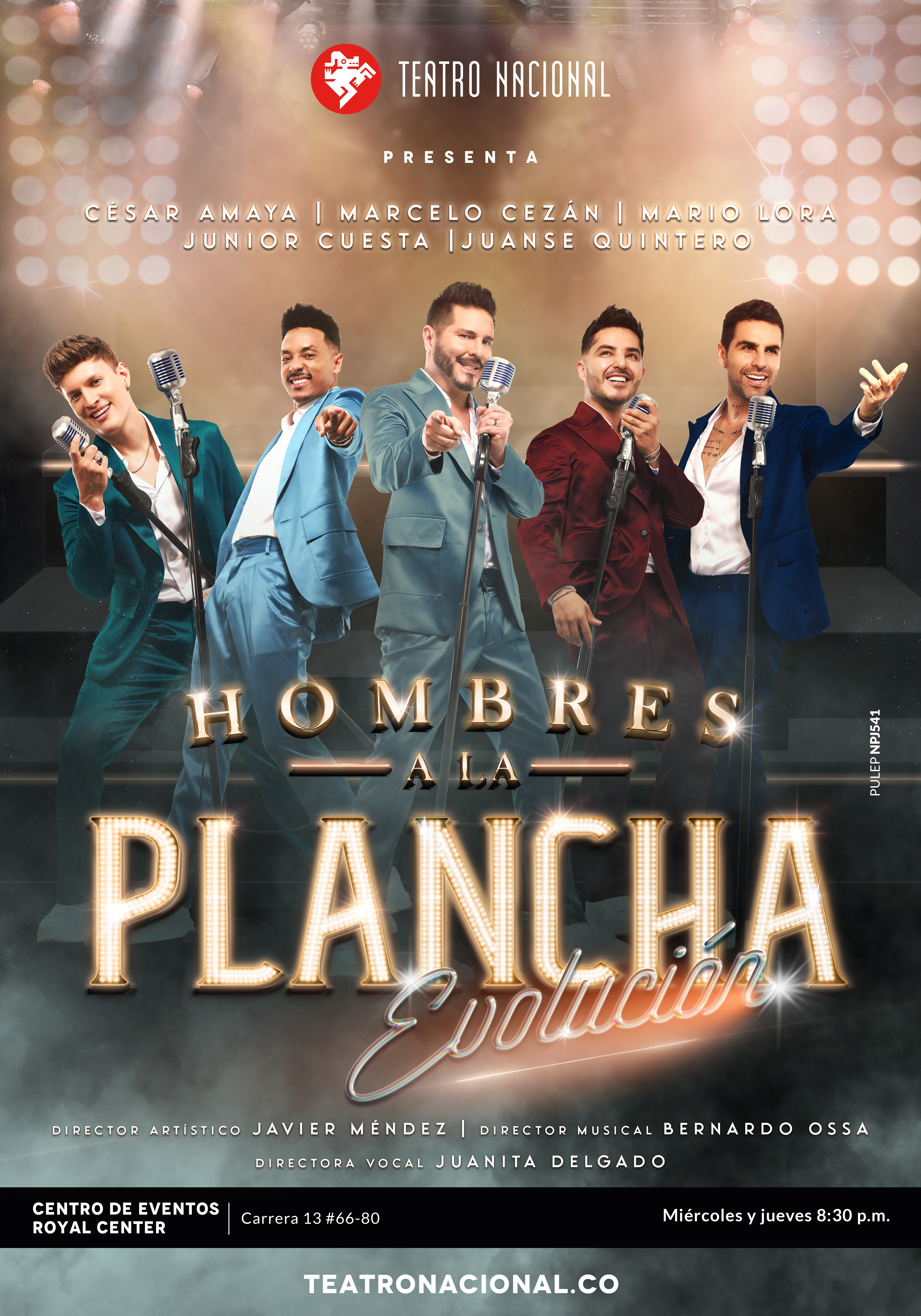 Marcelo Cezán, Juanse Quintero, Mario Lora, César Amaya y Junior Cuesta.