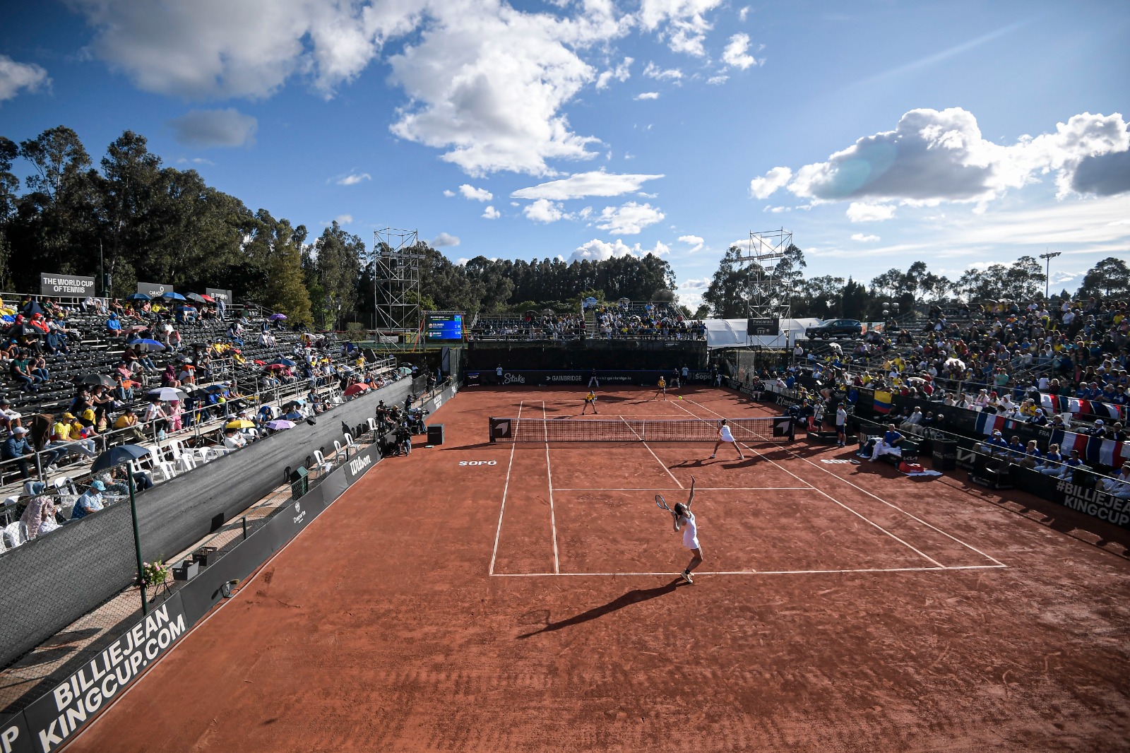 Los partidos entre Colombia y Francia en la Copa Billie Jean King se jugaron en el Club Hatogrande de Sopó.