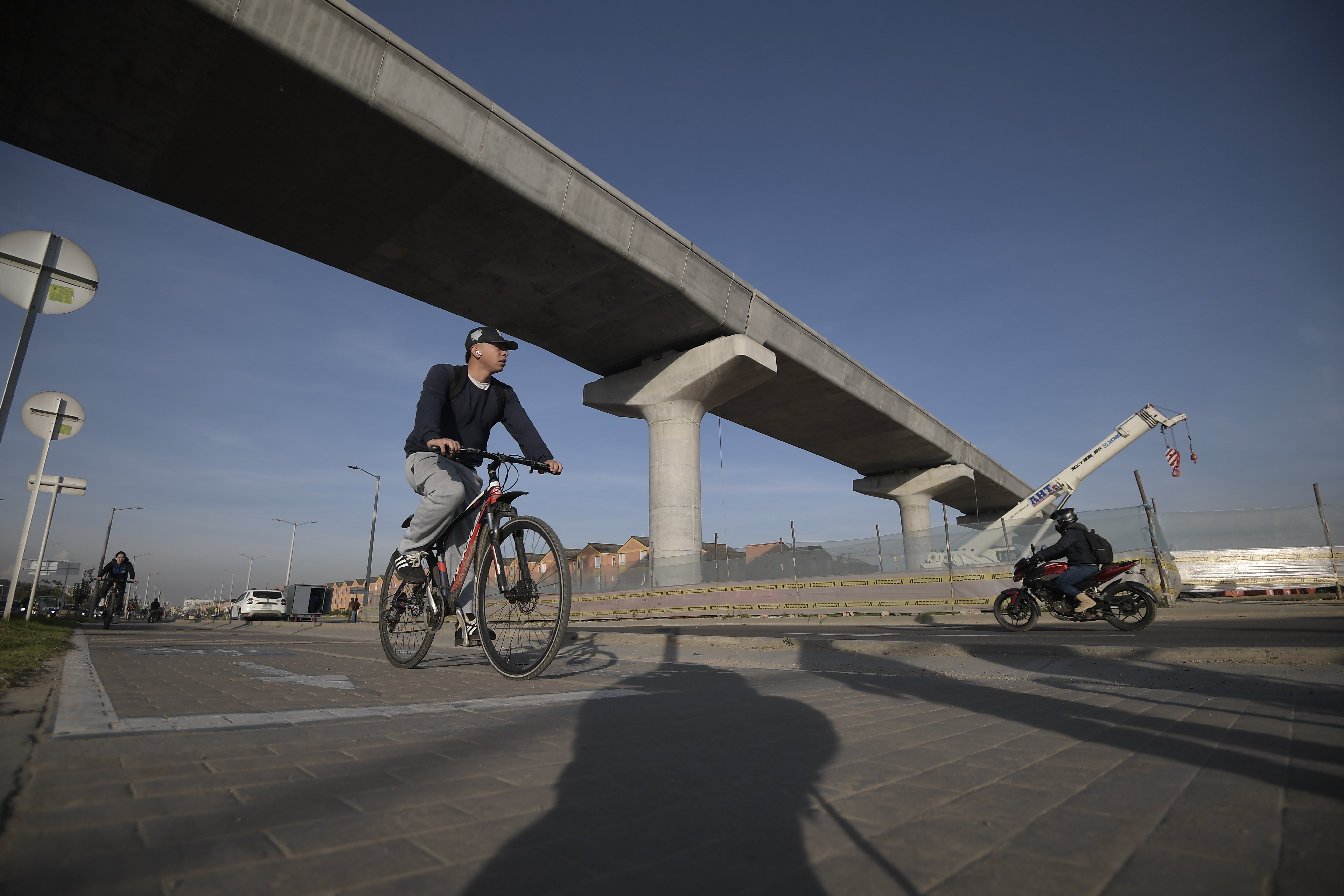 Avance de Obra de la Línea 1 del Metro de Bogotá a la altura de la Avenida Villavicencio con Carrera 89C.