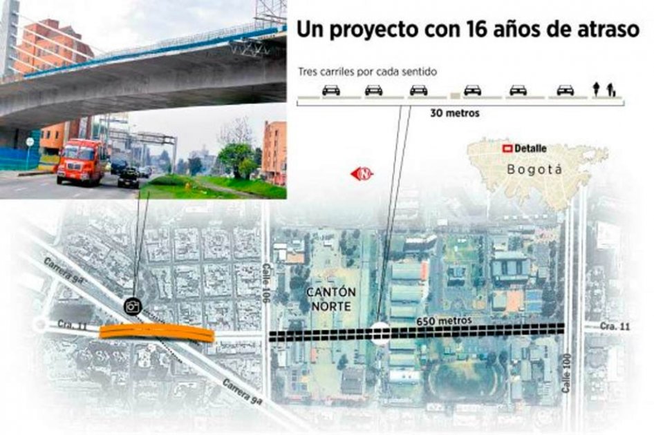 IDU recibió primera franja de terreno para ampliación de la carrera 11