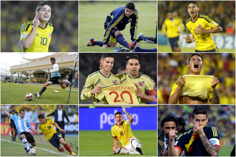 Así fue el homenaje a James Rodríguez por su partido número 100 con la selección