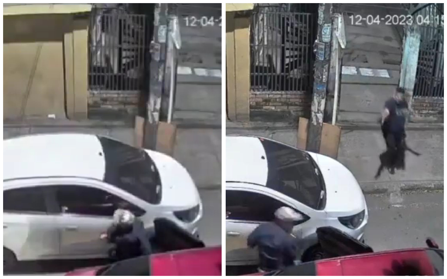 Hombre disparó a presunto ladrón que trató de robarle el espejo del carro (video)