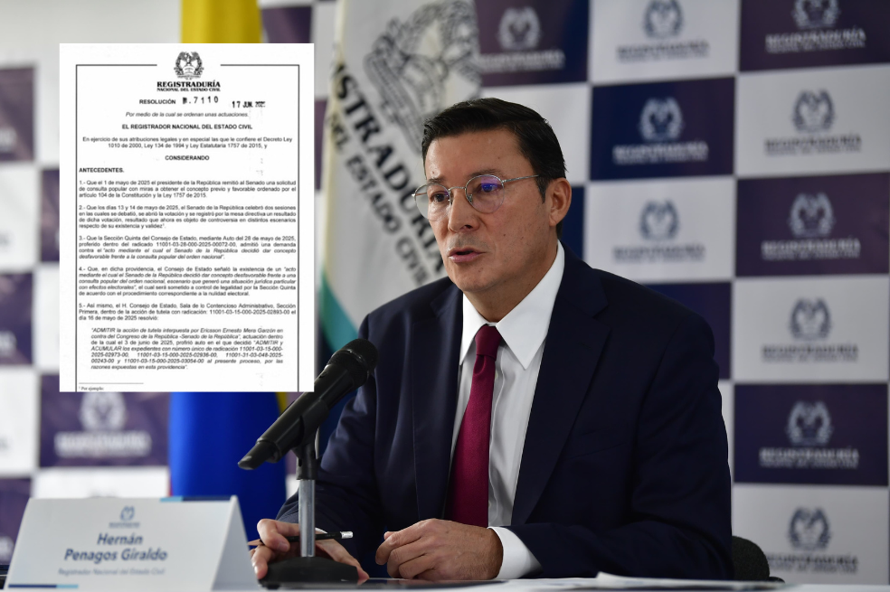 Esta es la resolución con la que Registraduría dejó en manos de las cortes el decretazo