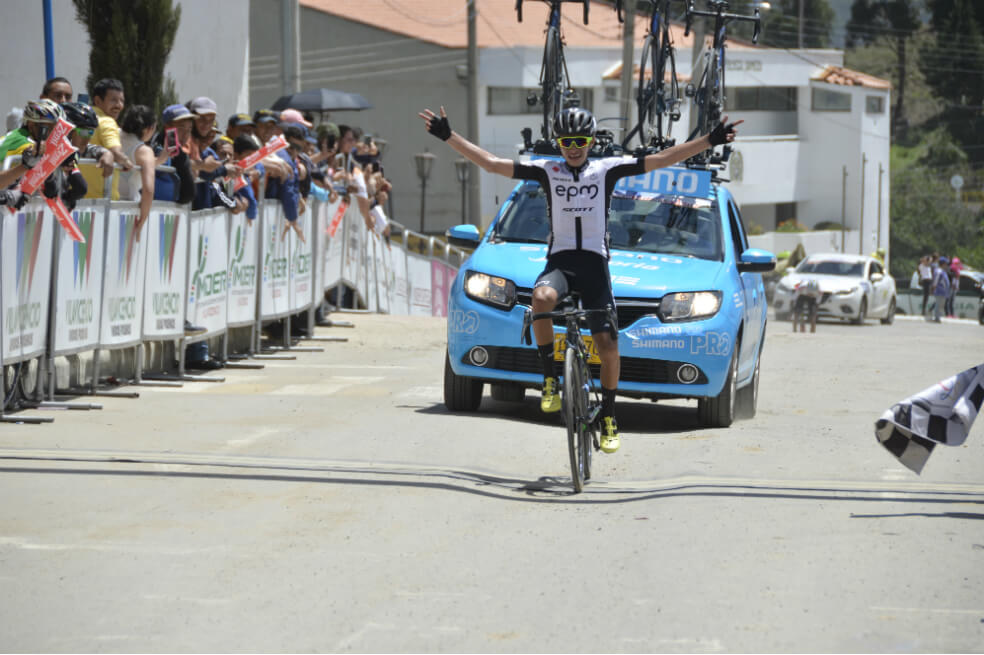 Andrés Camilo Ardila triunfó en la penúltima etapa de la Vuelta de la Juventud