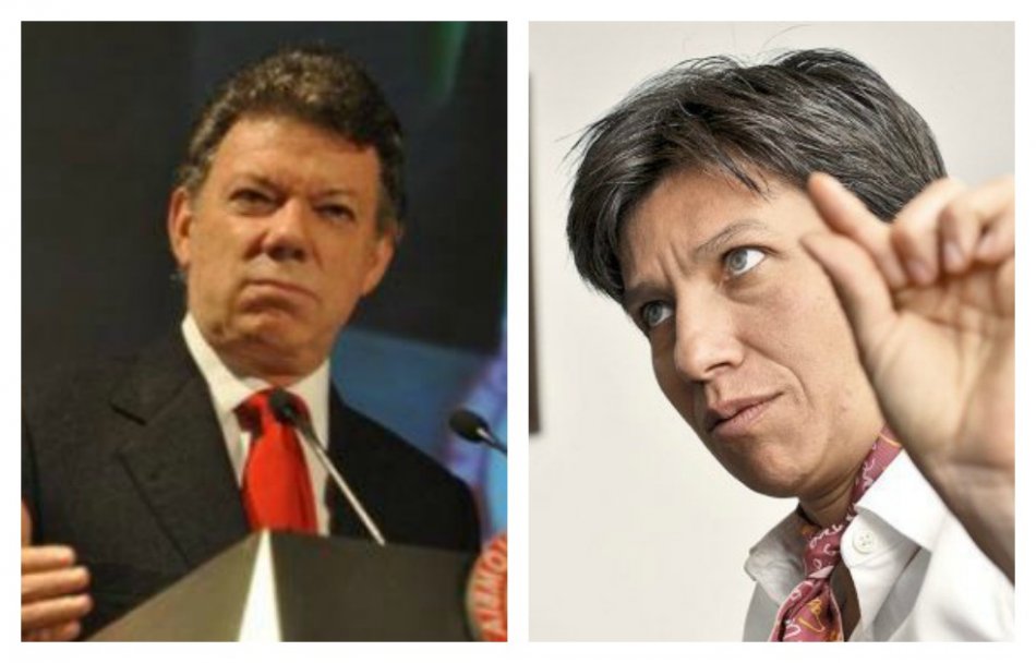 La senadora Claudia López critica el presunto favorecimiento a "amigos" del presidente Santos con la contratación.
