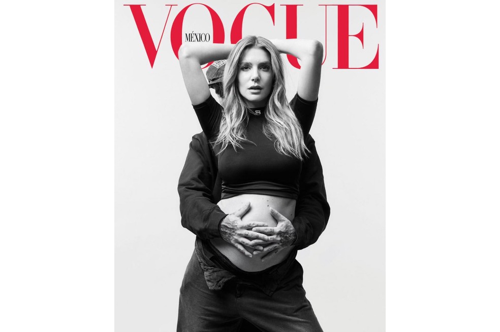 J balvin, Valentina Ferrer y su hijo, portada de la revista Vogue