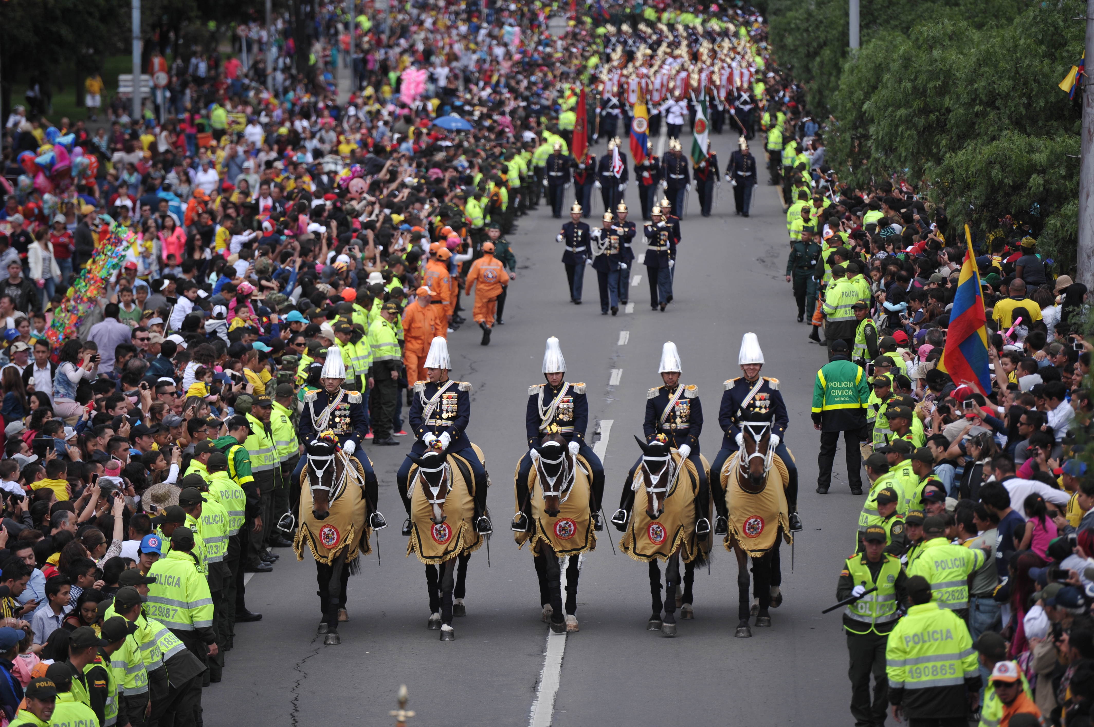 Ensayo del desfile del 20 de julio: cierres viales en Bogotá, zonas y horarios