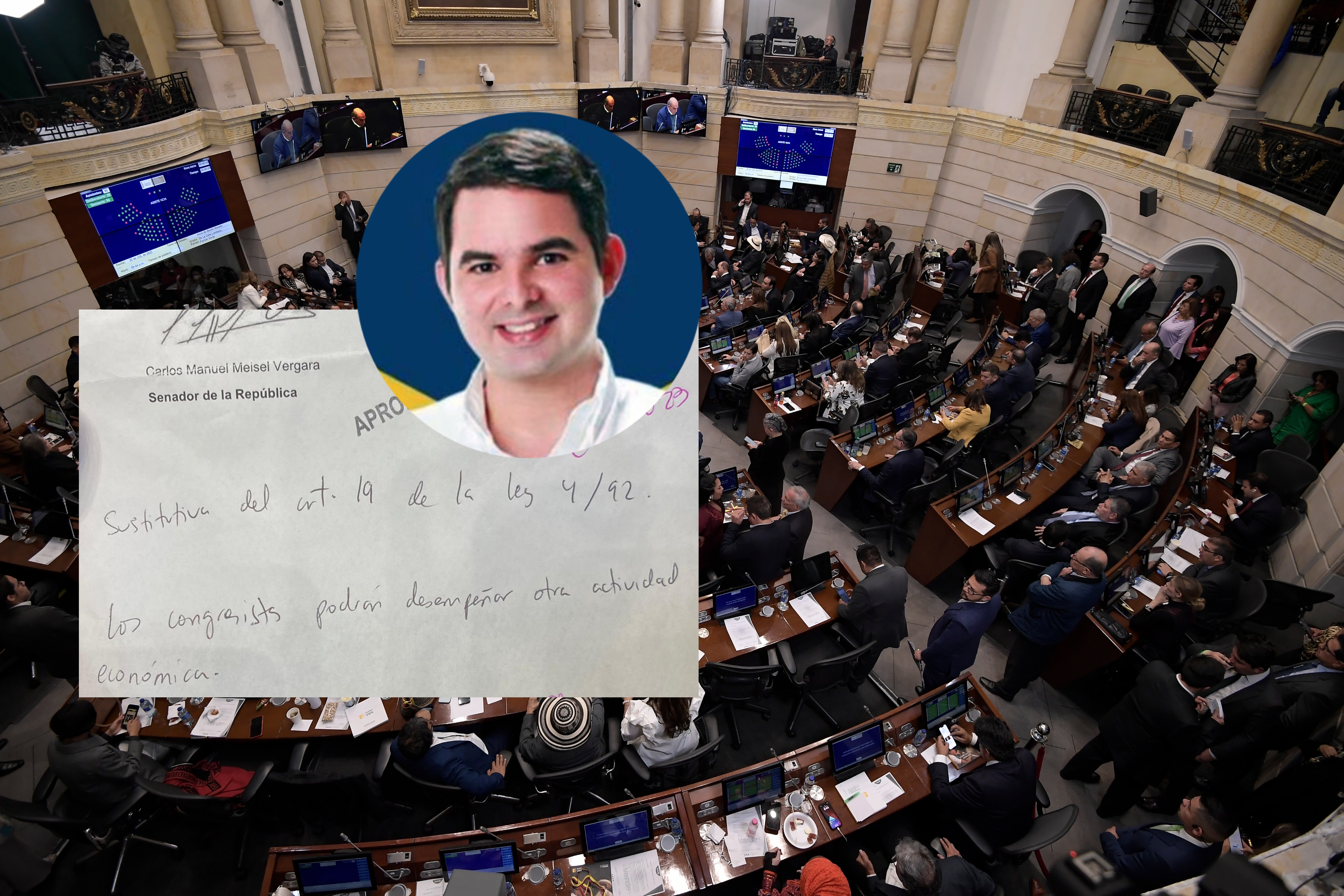 La proposición del senador Carlos Meisel, aprobada por el Senado.