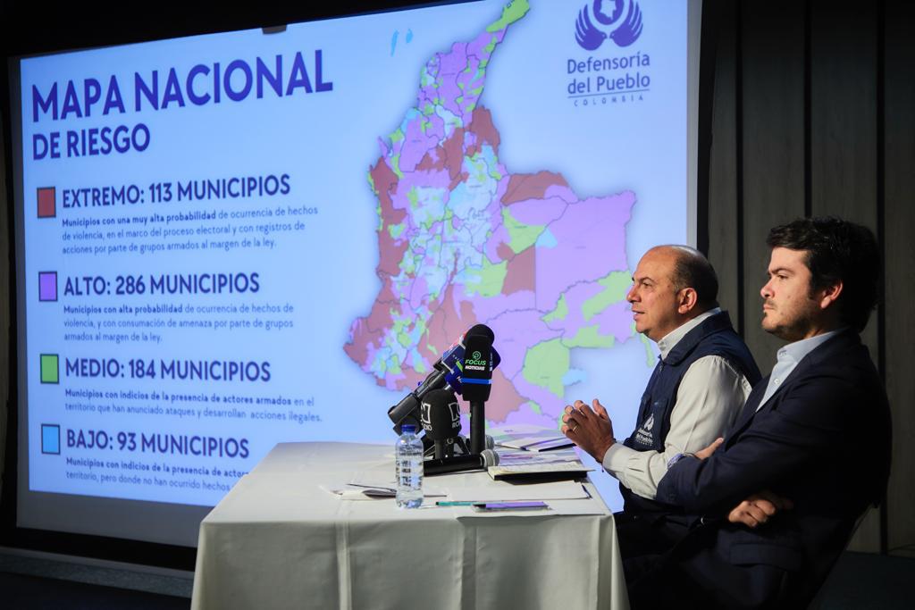 En 113 municipios hay riesgo extremo para las elecciones regionales de octubre