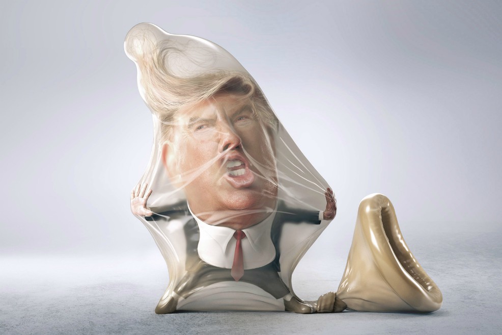 La campaña publicitaria que utiliza a Trump para promover el uso de condones