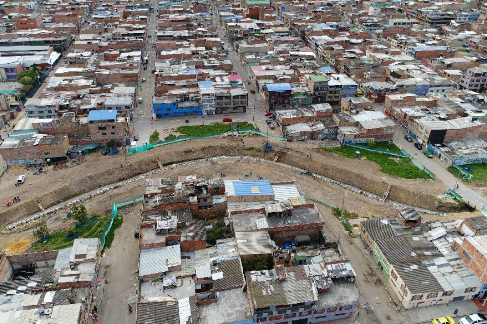 Obras para descontaminar y adecuar la quebrada Limas, en el sur de Bogotá