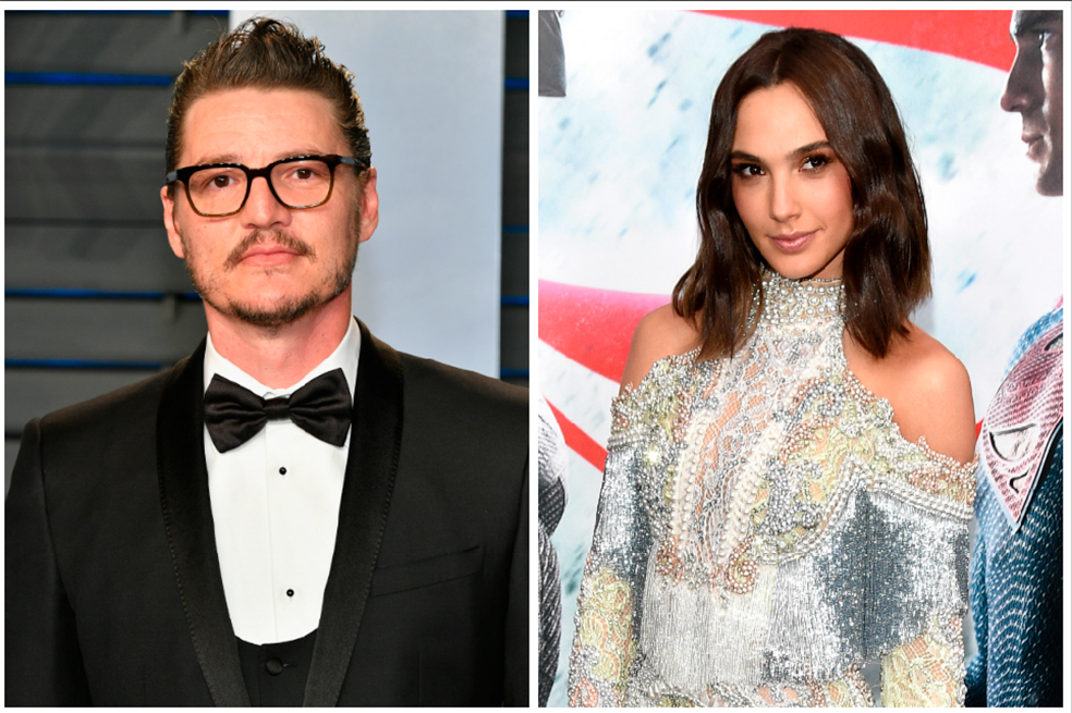 Los actores Pedro Pascal y Gal Gadot.