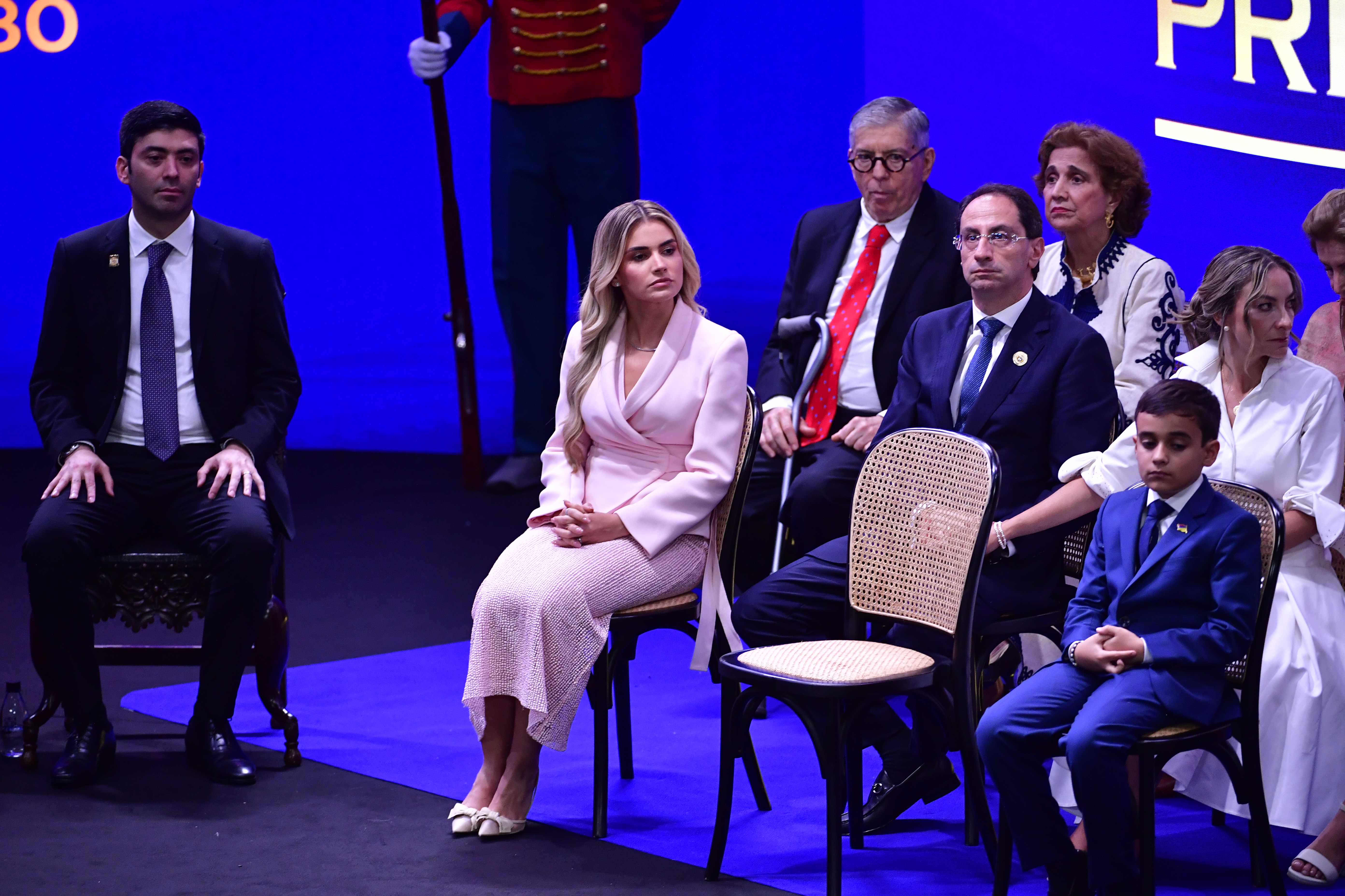 Este fue el “look” que Ana Lucía Pineda eligió para la posesión presidencial