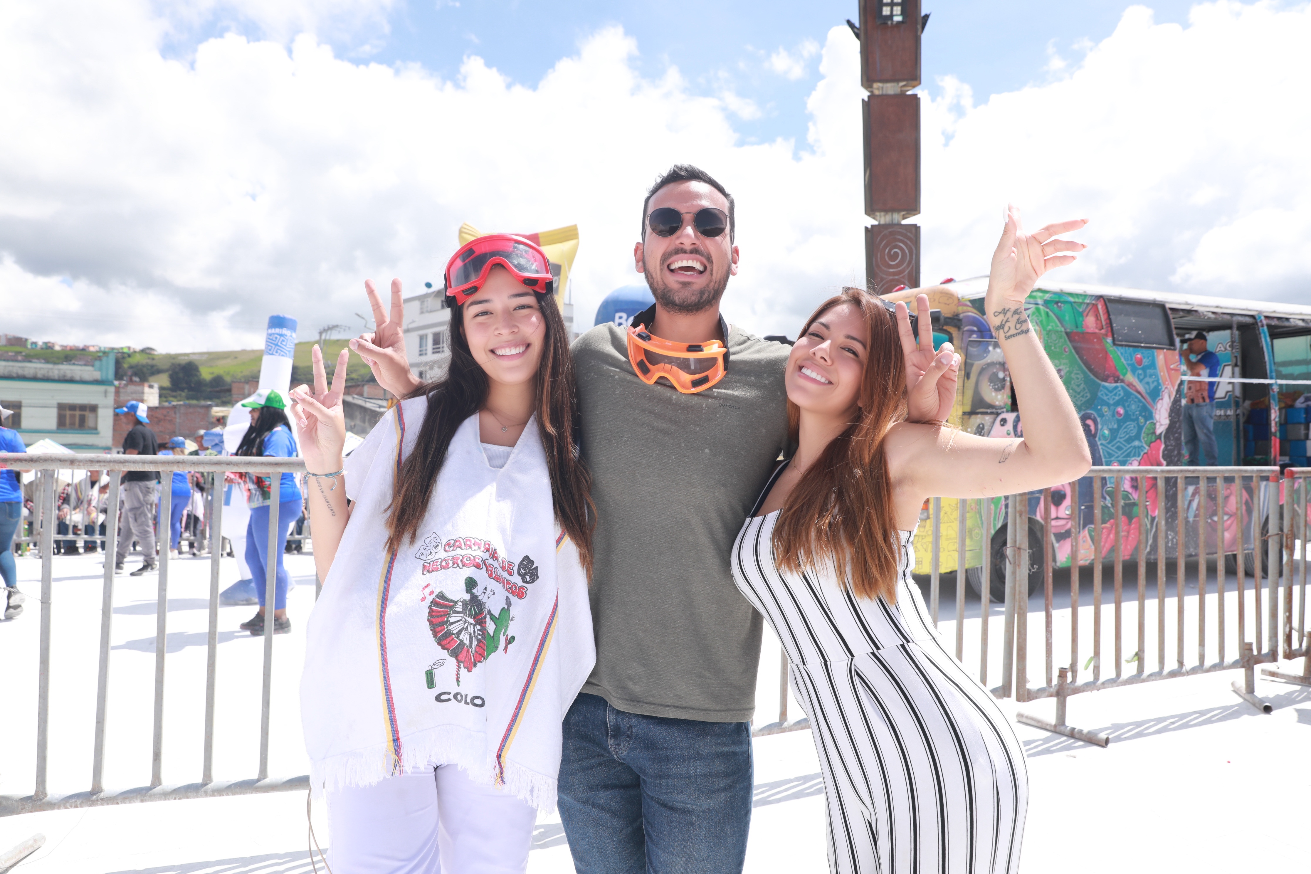 Influencers, cantantes y autoridades de Pasto en el Carnaval de Negros y Blancos