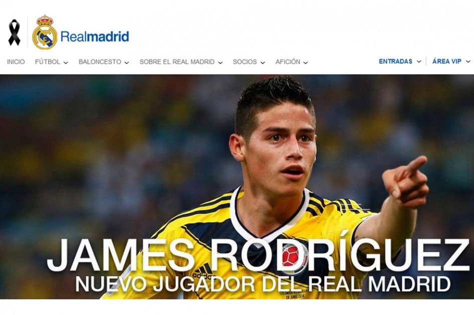 James Rodríguez ya se viste con el blanco del Real Madrid