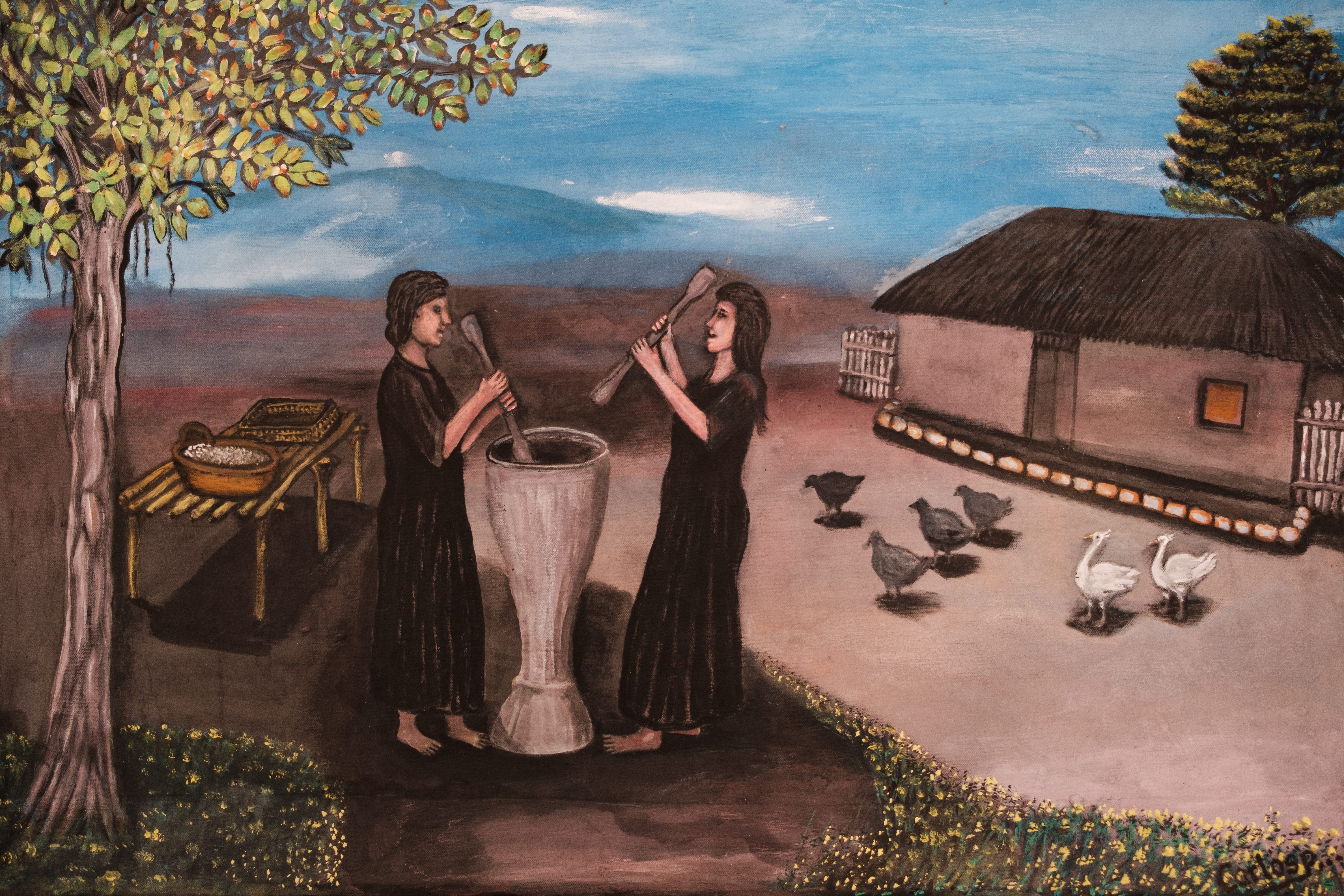 Las pilanderas, de Carlos Ospino.